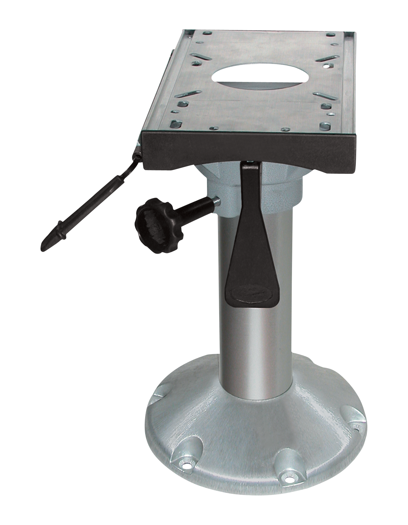 Wise 15" Fixed Pedestal with Fore and Aft Slide for Offshore Boat Seat